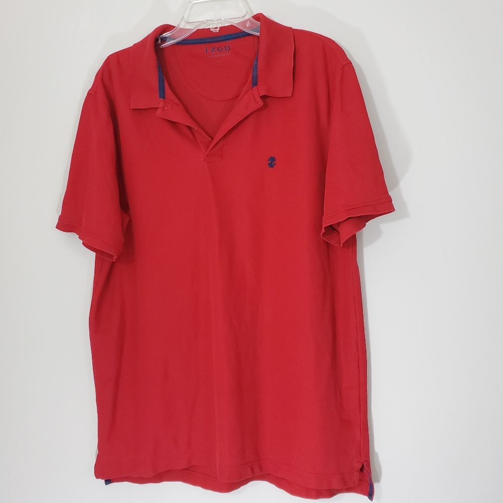 Izod Red Polo Style shirt, Size XL